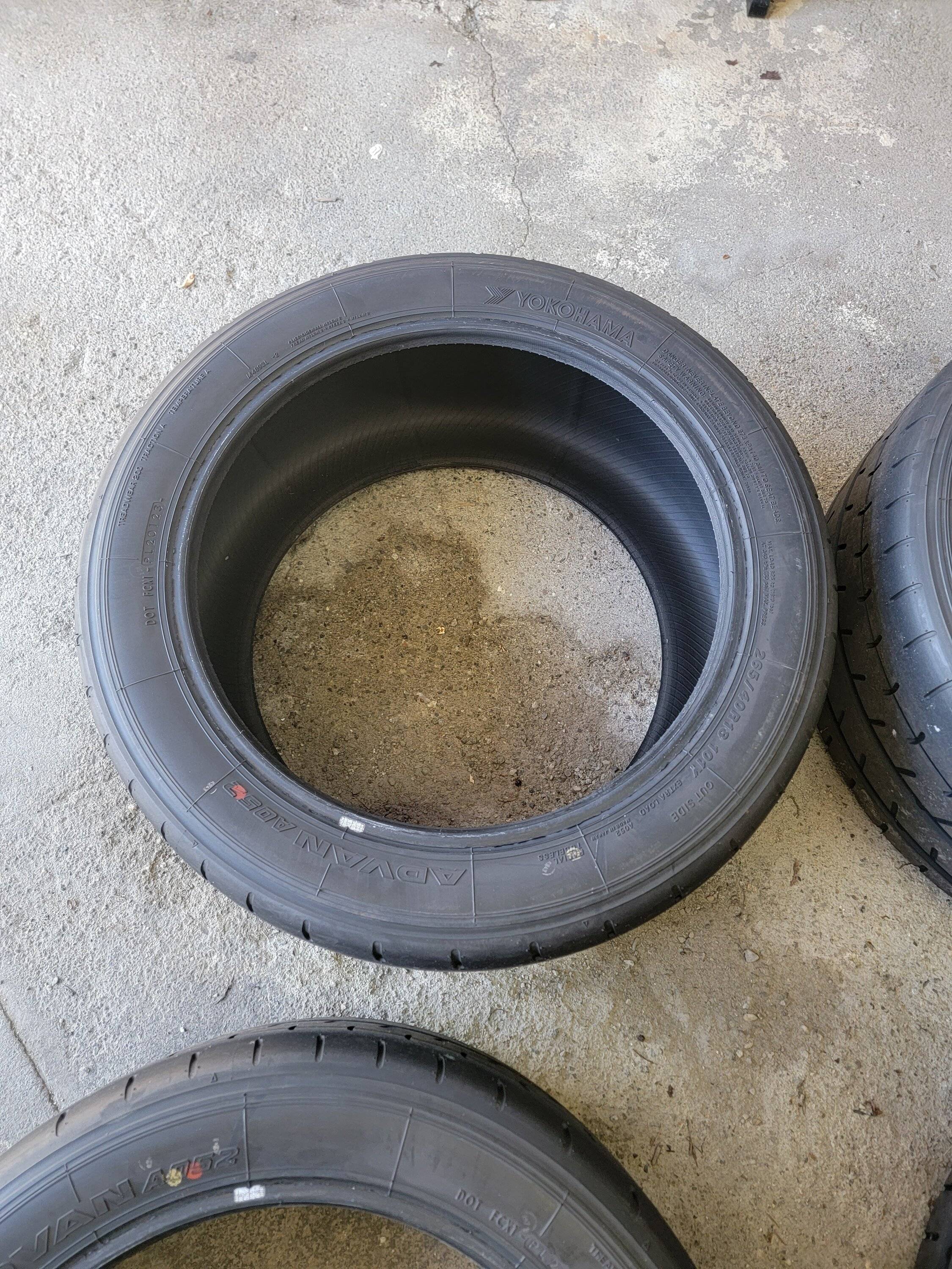 265 40 18 Advan A052 r compound tires | IntegraForums - 2023+ Acura ...